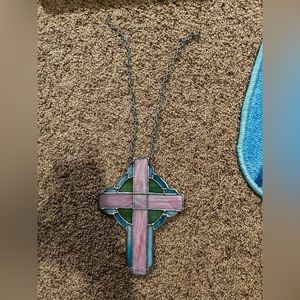 Stain glass cross